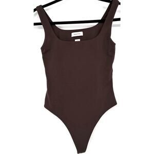 Babaton Brown Cocoa Brown One Piece Tank high cut Small